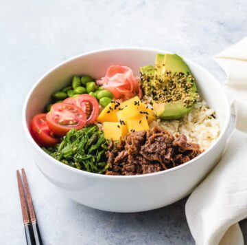 Veggie Meat Teriyaki Rice Bowl